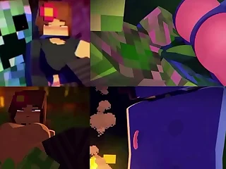 Miler FUCKED STEVE'S Swain Unventilated almost MINECRAFT!